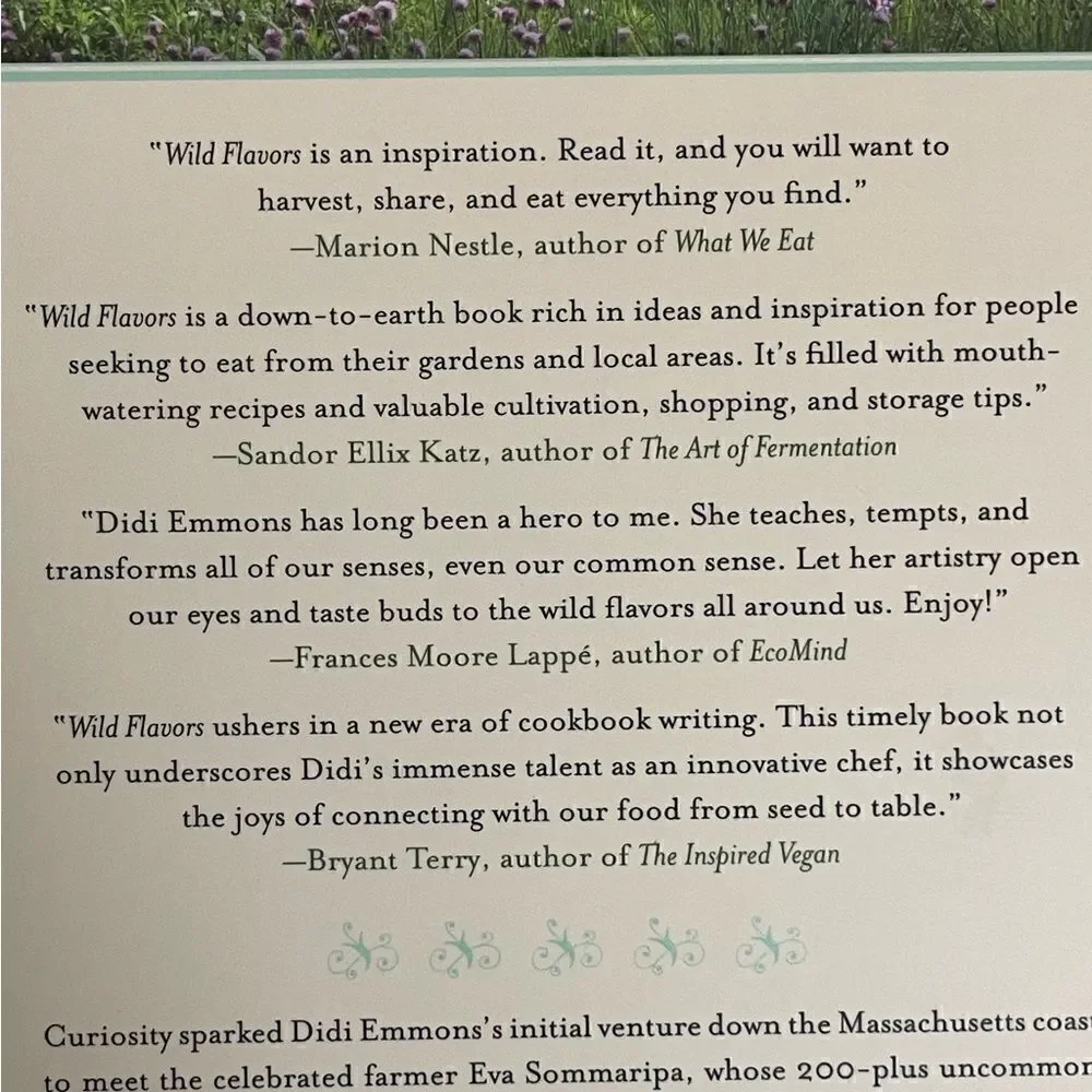 “Wild Flavors” Chef’s Transformative Year Cooking Eva’s Farm Didi Emmons